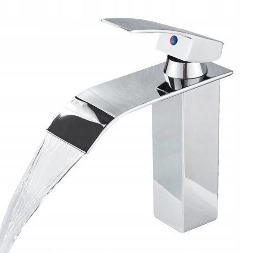 Forb DBWF01FA Modern Waterfall Floor-Standing Washbasin Mixer Tap, Chrome