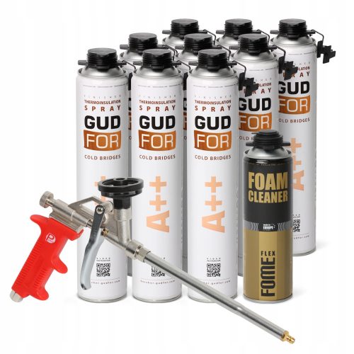 9× GUDFOR assembly foam 850 ml + 2 other products