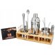 Bartender Set for Drink Stand, 24 Pieces, Book