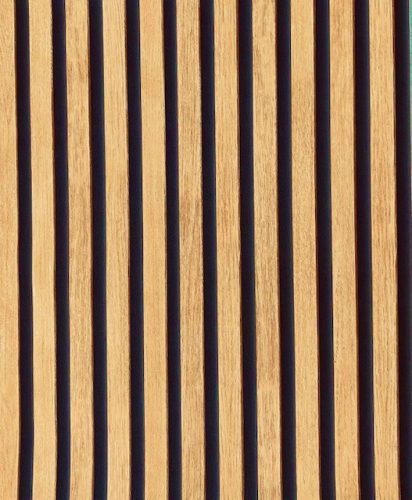 WALLPAPER on nonwoven slats, imitation slats A63602