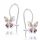  Children's earrings Mennica Bydgoszcz silver butterflies