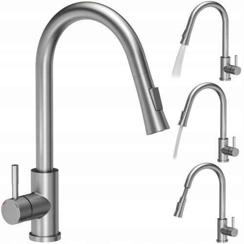  myQ ORINOCO floor-standing kitchen faucet, grey