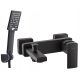 Valvex V Black single-lever wall-mounted bathtub faucet, black