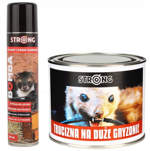  Poison, Poison Strong against martens, mice and rats, forest animals + sprayer, Aerosol Strong against martens