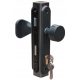 KNOB HANDLE Gate Lock GRAPHITE Set 40x40