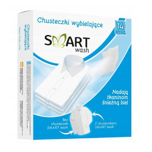  SMART WASH WHITENING WIPES 14PCS