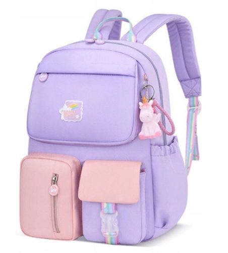  School backpack with multiple compartments_) K&M Shades of Purple, Shades of Pink 20 l