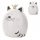  Duwen cat piggy bank, white