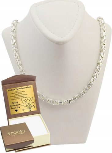  Silver Men's Chain Royal Weave 4.00 mm Full Diamond pr 925