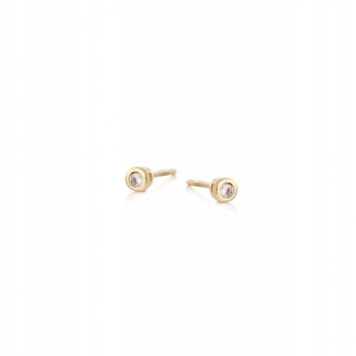  Gold-plated silver earrings with zircons ANIA KRUK