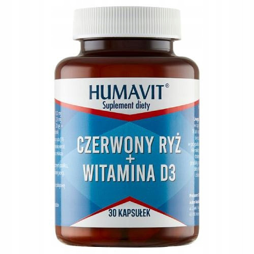  Humavit Dietary Supplement Red Rice Plus Vitamin D3 Capsules 30 pcs.