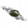  BROOCH with green AMBER SILVER 925 gift