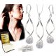  SILVER 925 WOMEN'S JEWELRY SET BEAUTIFUL SWAROVSKI ZIRCONS ENGRAVING