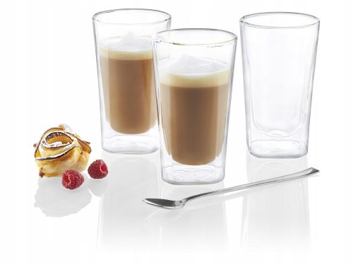 Glasses and cups Ernesto coffee and tea glasses 330 ml 3-pcs.