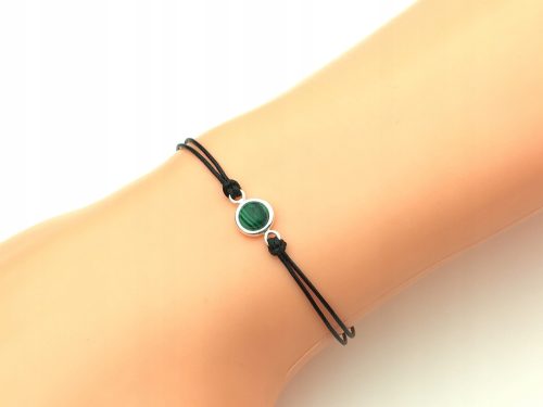  silver bracelet malachite silver 925