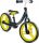  Baby Tiger Flow 12" Balance Bike Black, Yellow