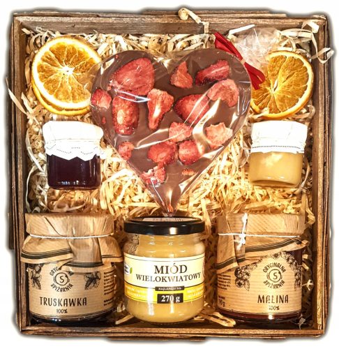  BASKET GIFT SET JAM CHOCOLATE HONEY