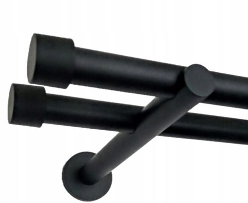 Ready-made curtain rods Double curtain rod 19 mm + 19 mm 190 cm