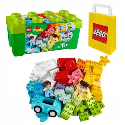  LEGO Duplo 10913 Box with Bricks + LEGO Paper Gift Bag Medium Size M 41x34x12 cm