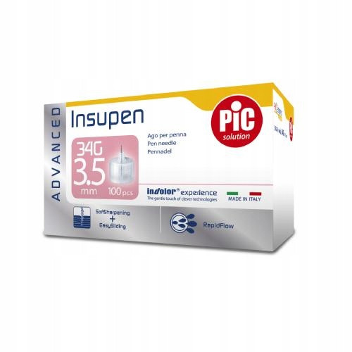  PIC INSUPEN Pen needles, 100 pcs.