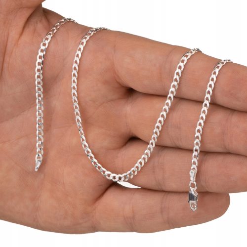  SILVER PANCER CHAIN 45 CM CHAIN 3.4MM 925