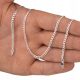  SILVER PANCER CHAIN 45 CM CHAIN 3.4MM 925