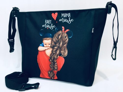  ORGANIZER BAG FOR THE STROLLER, MOTHER, MOUSE, BRUNETTE AND SON