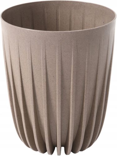  Lamela flowerpot, 30 cm x 30 x 35.6 cm, diameter 30 cm, plastic in brown and beige tones