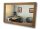 Bathroom mirror Oak Home wall mirror, rectangular, wooden frame, 800 x 600 mm