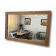 Bathroom mirror Oak Home wall mirror, rectangular, wooden frame, 800 x 600 mm