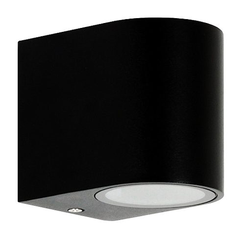  Black garden wall light Klinket with integrated 35 W LED source