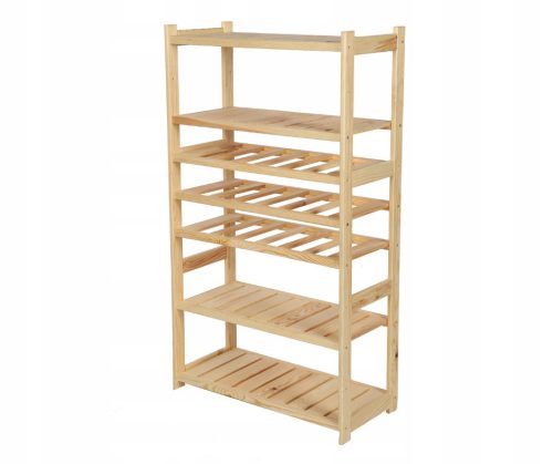  Wooden shelf for the LSR pantry, 7 shelves, Nat
