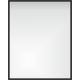 Bathroom mirror wall mirror Galakor, rectangular, metal frame, 700 x 800 mm