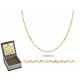  GOLDEN DIAMOND ROLO CHAIN 585 50 CM ENGRAVING