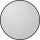 Bathroom mirror Galakor round wall mirror, black, 90 cm