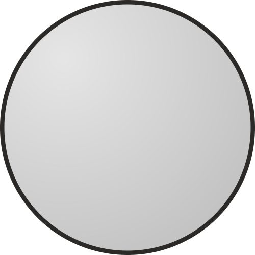 Bathroom mirror Galakor round wall mirror, black, 90 cm