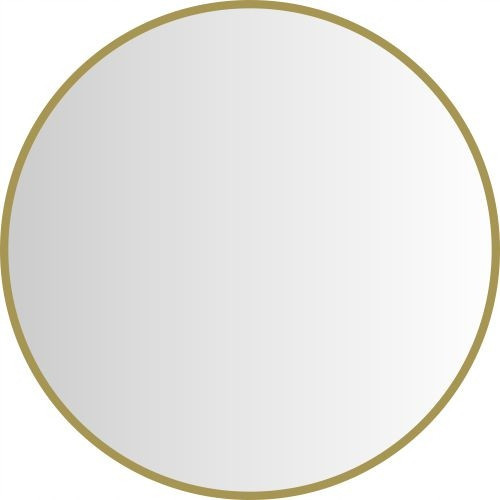 Bathroom mirror glass door wall mirror 80 cm gold