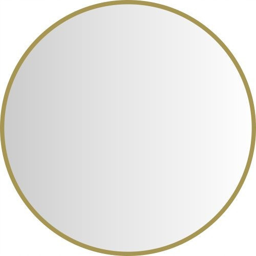 Bathroom mirror glass door wall mirror 80 cm gold