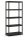  KIS R54620 shelf 90 x 182 x 45 cm black