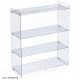 Standing showcase, shelf, showcase 20x50x60cm made of PLEXI