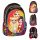 Ultra Lightweight Rainbow High Three-Compartment Backpack in Golden Style