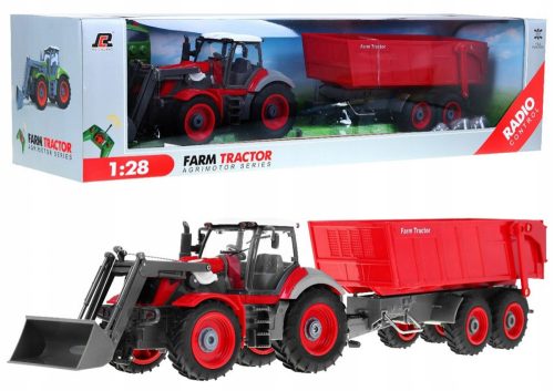  LARGE REMOTE CONTROLLED TRACTOR WITH REMOTE CONTROL TRAILER