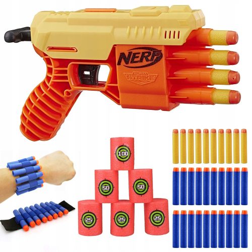  NERF ALPHA STRIKE FANG QS-4 E6973 + BAND + TARGETS