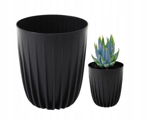  Flowerpot Lamela 25 cm x 25 x 29.7 cm diameter 25 cm plastic black