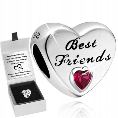  HEART CHARM PENDANT FRIEND ENGRAVING