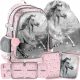Girls' School Backpack Set with Horse Theme by Paso - Includes Pencil Case and Shoe Bag