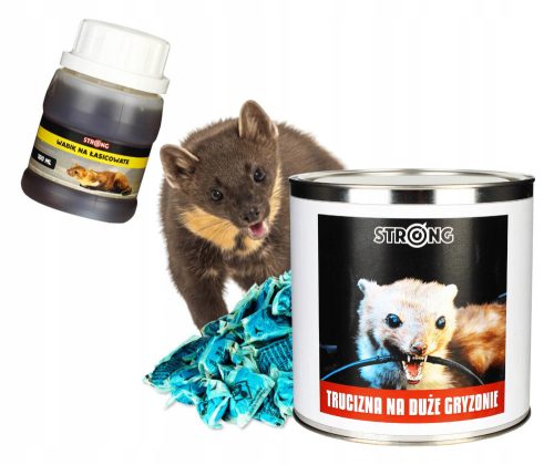 Animal repellent Strong poison against moles, martens, mice and rats + Strong liquid against cats, martens and forest animals