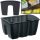  Prosperplast flowerpot 39 cm x 27 x 20 cm, anthracite-colored plastic