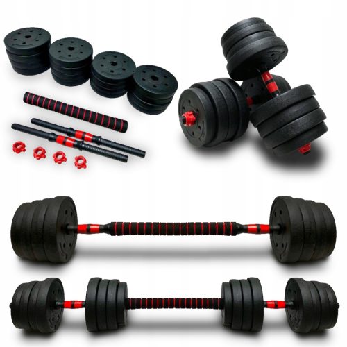  Bituminous adjustable dumbbells SportForFun 2x 15 kg