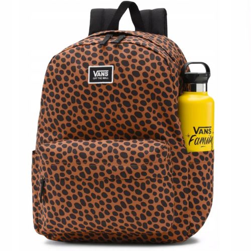 Vans Realm Backpack VN0A5I13Z0F1 - Leopard Print, Spacious, Versatile